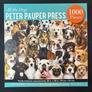 3/$20 🧩 All the Dogs 1000 Piece Jigsaw Puzzle by Peter Pauper Press